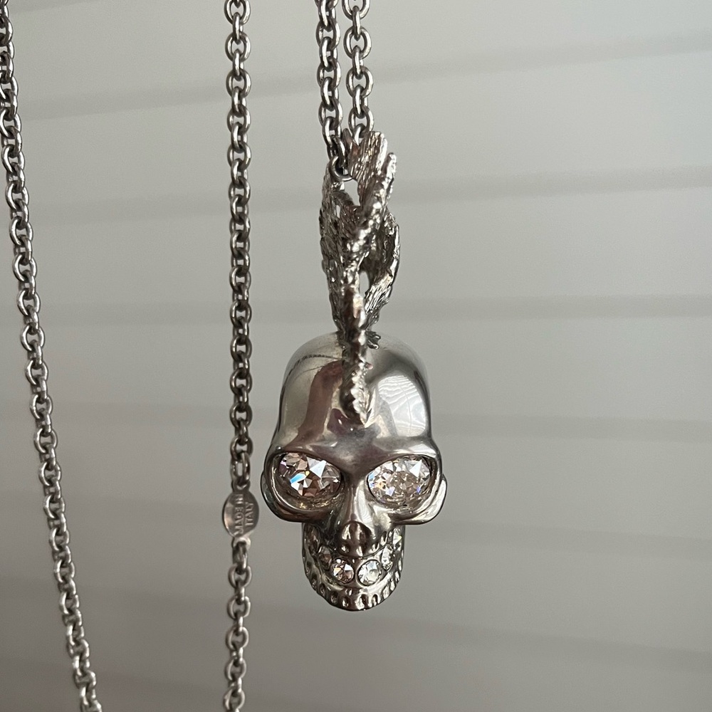 Alexander Mcqueen Skull Mohawk Necklace View 4